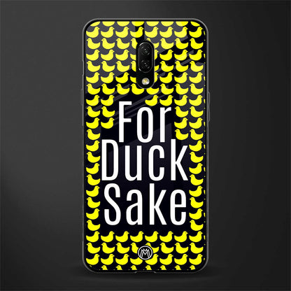 for duck sake glass case for oneplus 7 image