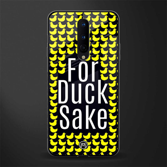 for duck sake glass case for oneplus 8 image