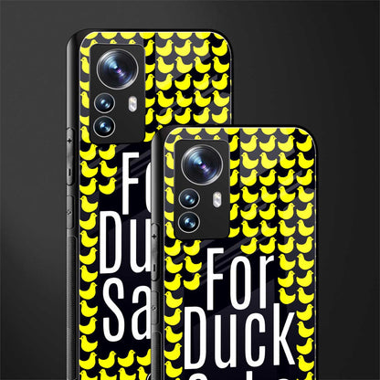 for duck sake back phone cover | glass case for xiaomi 12 pro