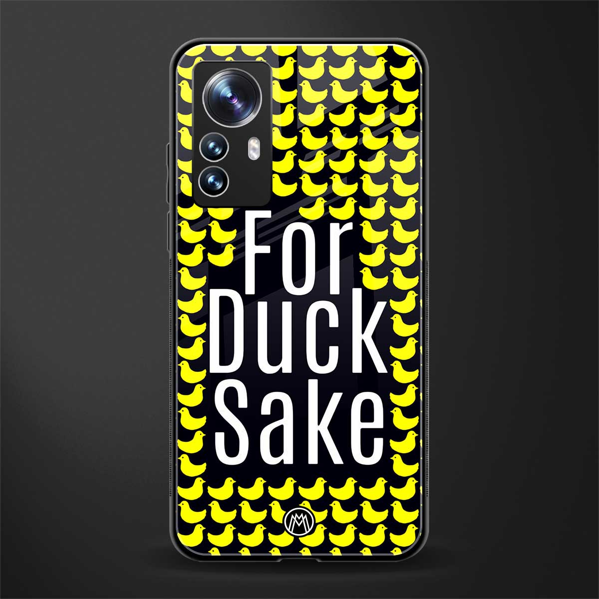 for duck sake back phone cover | glass case for xiaomi 12 pro