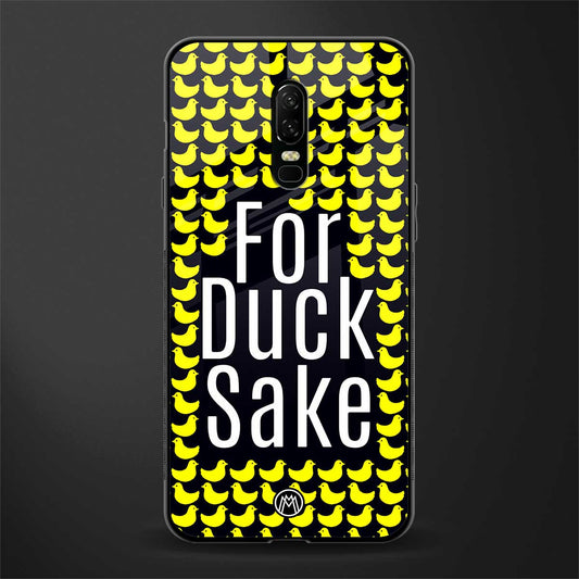 for duck sake glass case for oneplus 6 image