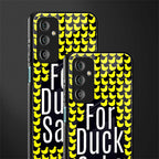 for duck sake back phone cover | glass case for samsung galaxy f23 5g