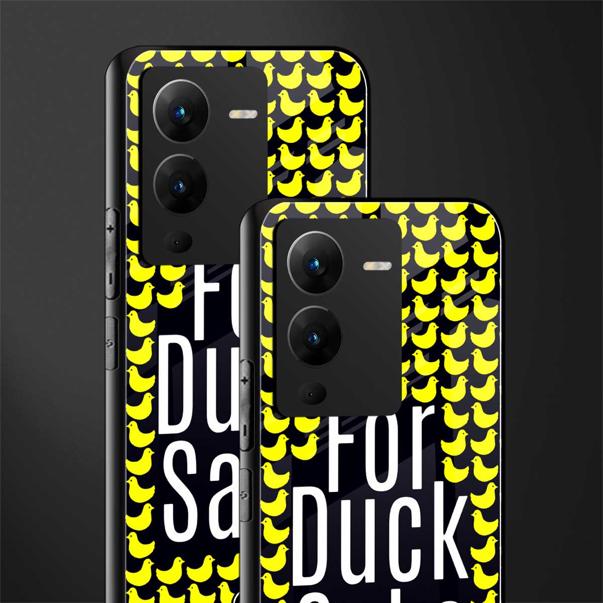 for duck sake back phone cover | glass case for vivo v25 pro 5g