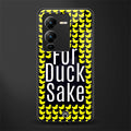 for duck sake back phone cover | glass case for vivo v25 pro 5g