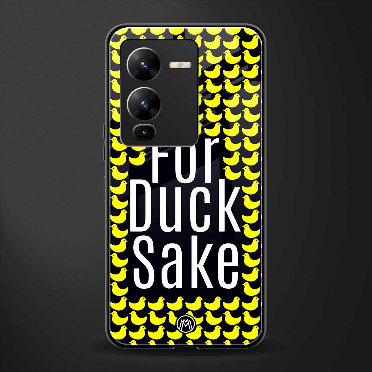 for duck sake back phone cover | glass case for vivo v25 pro 5g