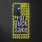 for duck sake back phone cover | glass case for oneplus 9