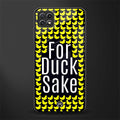 for duck sake back phone cover | glass case for samsung galaxy f42