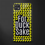 for duck sake back phone cover | glass case for samsung galaxy f42