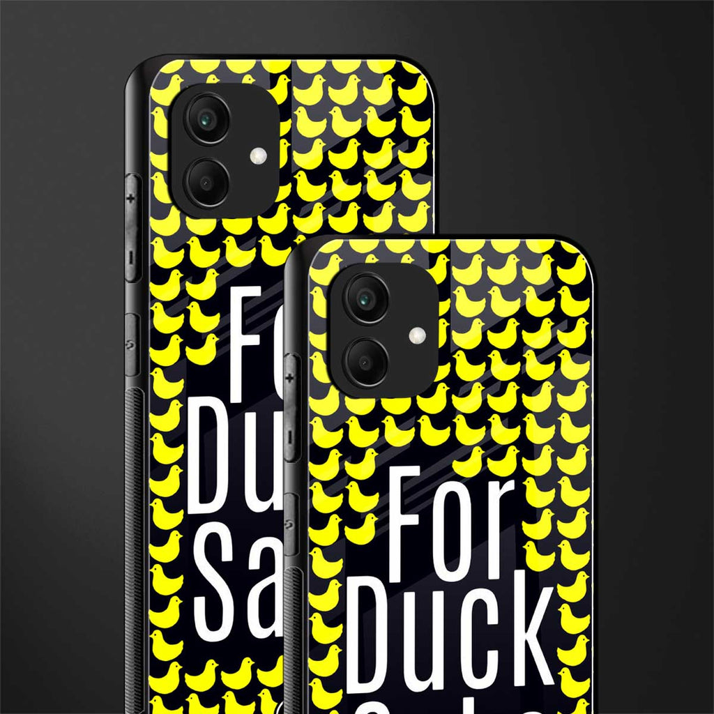 for duck sake back phone cover | glass case for samsung galaxy a04