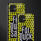 for duck sake back phone cover | glass case for samsung galaxy a04