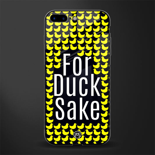 for duck sake glass case for iphone 7 plus image