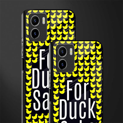 for duck sake back phone cover | glass case for vivo y72