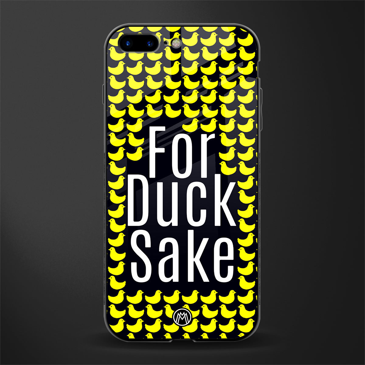 for duck sake glass case for iphone 8 plus image