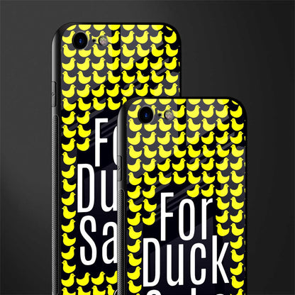 for duck sake glass case for iphone se 2020 image-2
