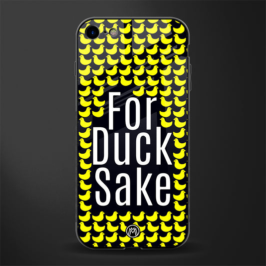 for duck sake glass case for iphone 7 image