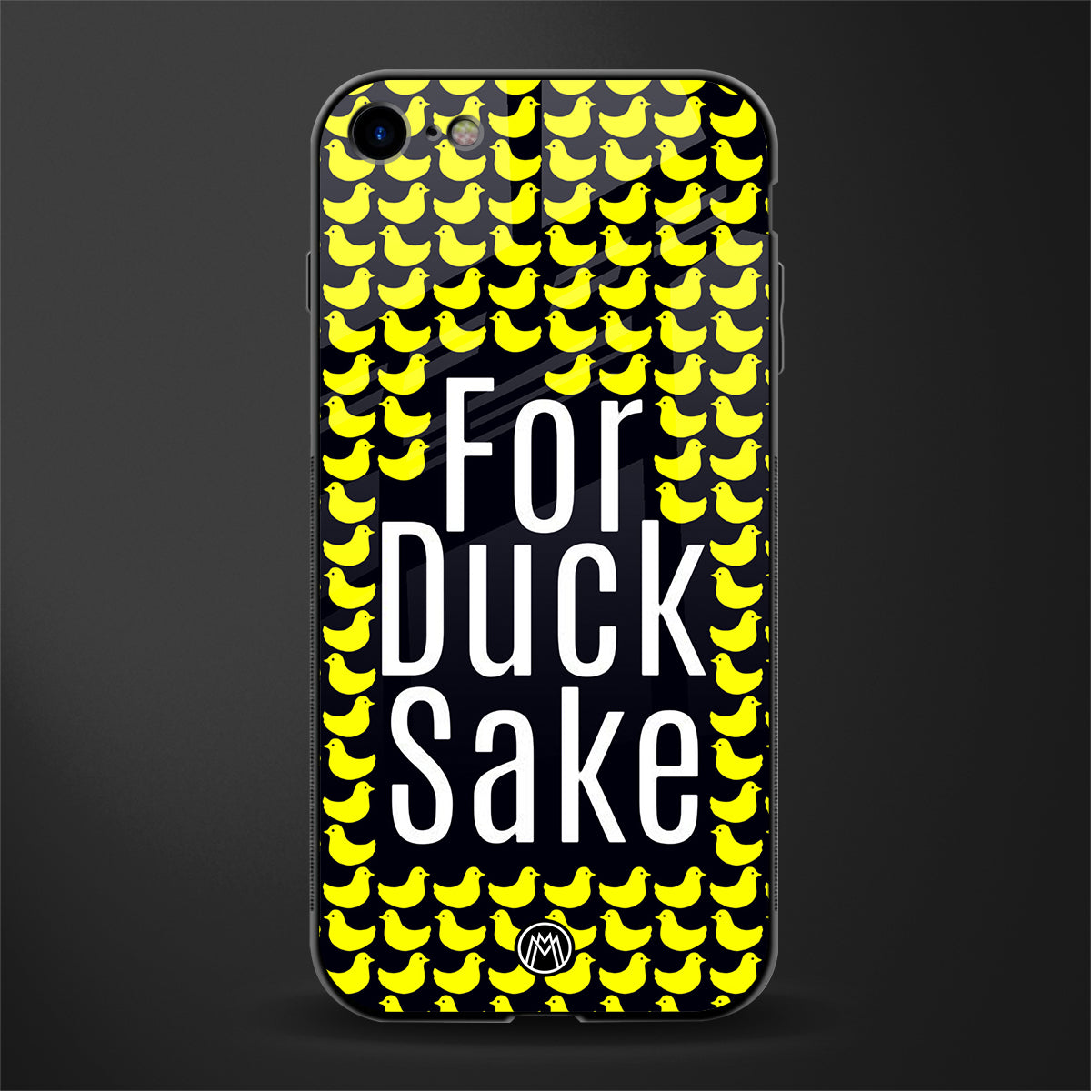 for duck sake glass case for iphone se 2020 image