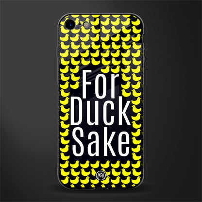 for duck sake glass case for iphone se 2020 image
