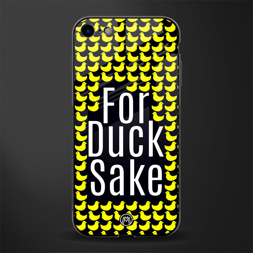 for duck sake glass case for iphone 8 image