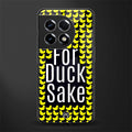 for duck sake back phone cover | glass case for oneplus 11r