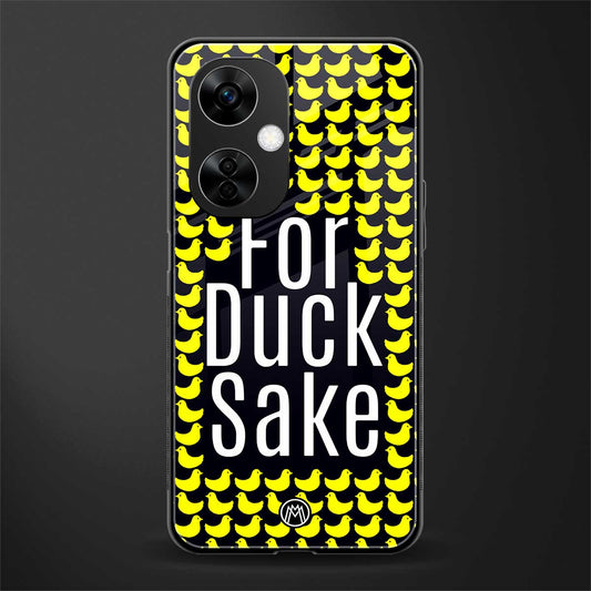 for duck sake back phone cover | glass case for oneplus nord ce 3 lite