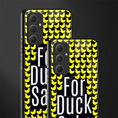for duck sake back phone cover | glass case for samsung galaxy a54 5g