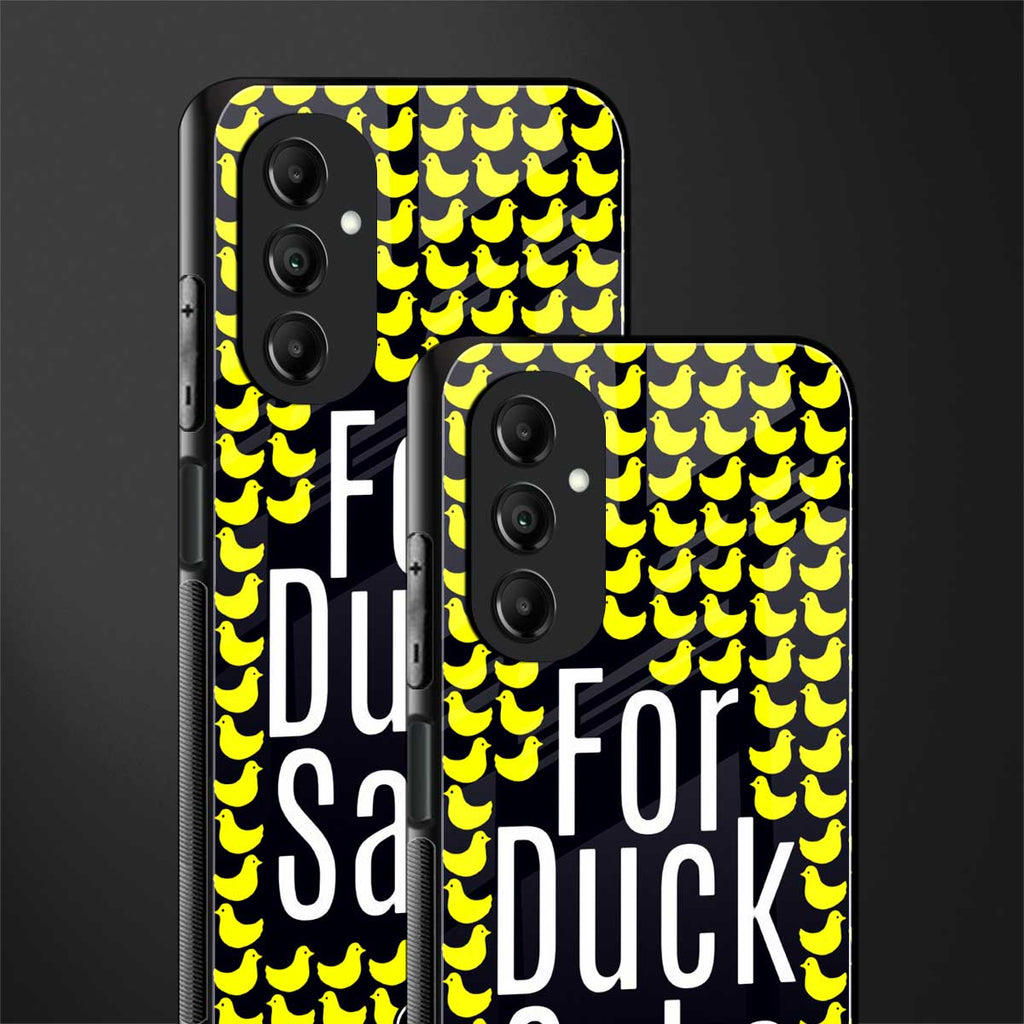 for duck sake back phone cover | glass case for samsung galaxy a14 5g