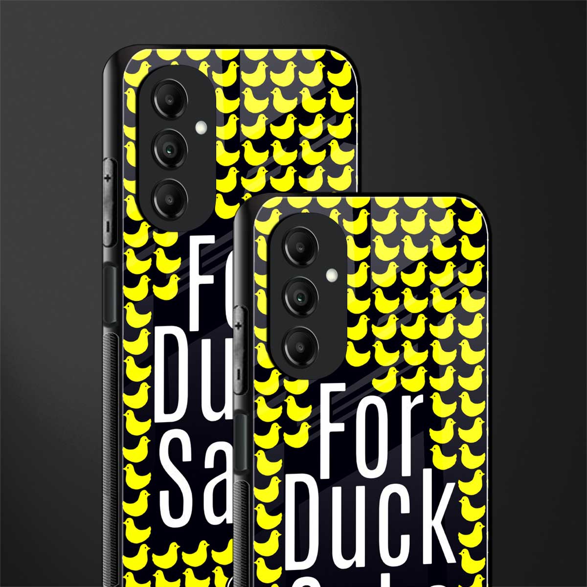 for duck sake back phone cover | glass case for samsung galaxy a14 5g