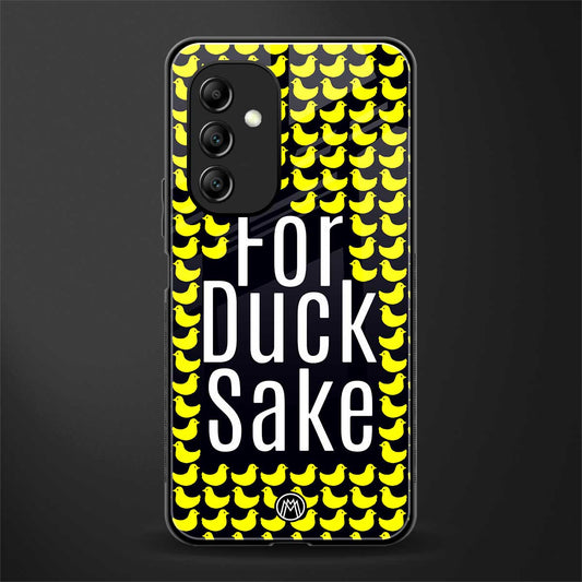 for duck sake back phone cover | glass case for samsung galaxy a14 5g