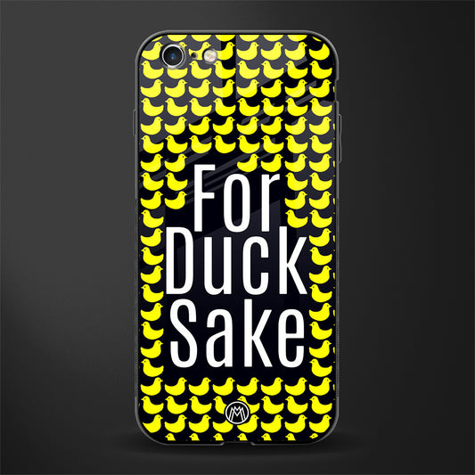 for duck sake glass case for iphone 6 plus image