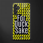 for duck sake back phone cover | glass case for samsun galaxy a24 4g