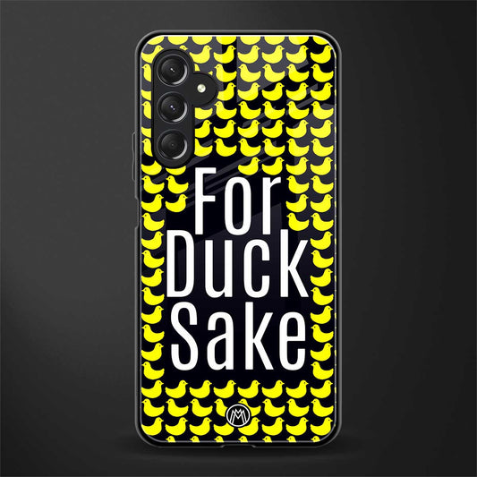 for duck sake back phone cover | glass case for samsun galaxy a24 4g