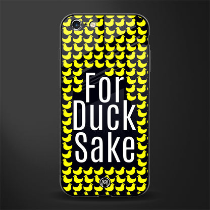 for duck sake glass case for iphone 6 image