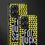 for duck sake back phone cover | glass case for realme c55