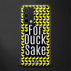 for duck sake back phone cover | glass case for oppo a74 4g