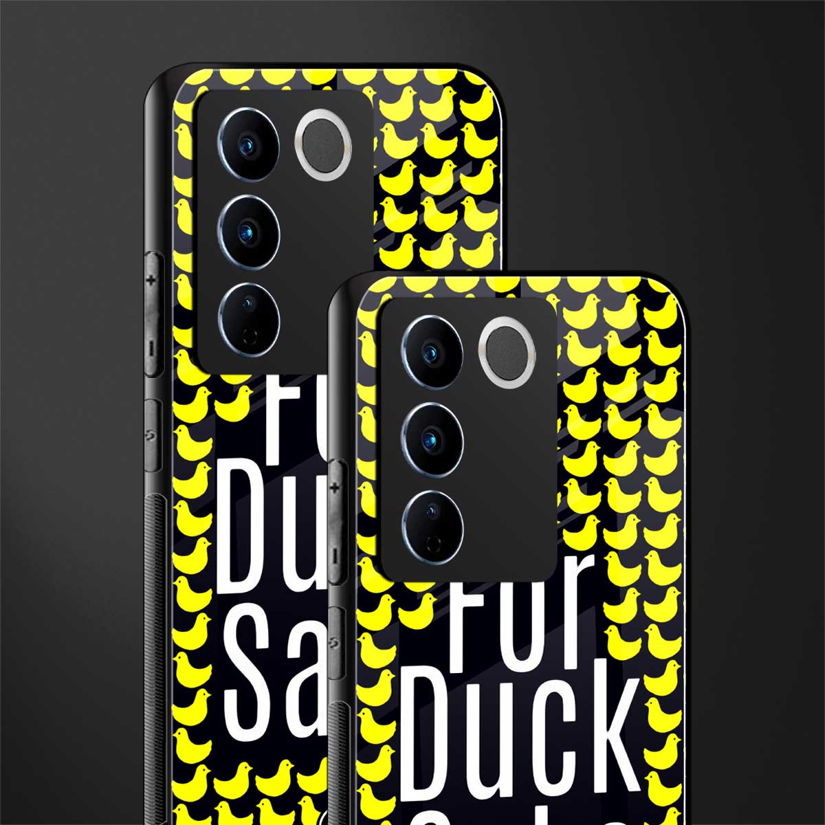 for duck sake back phone cover | glass case for vivo v27 pro 5g