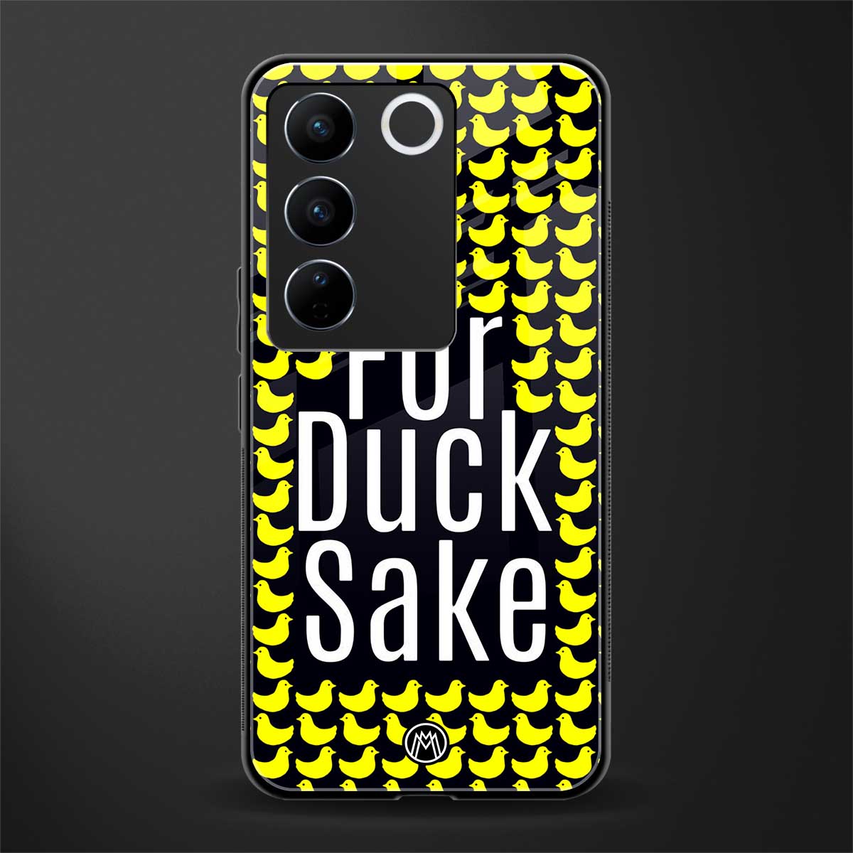 for duck sake back phone cover | glass case for vivo v27 pro 5g