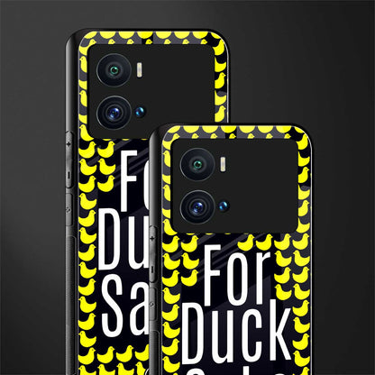 for duck sake back phone cover | glass case for iQOO 9 Pro