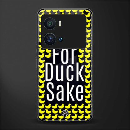 for duck sake back phone cover | glass case for iQOO 9 Pro