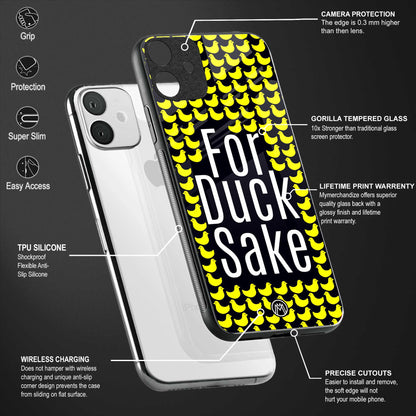 for duck sake back phone cover | glass case for realme 11 pro 5g