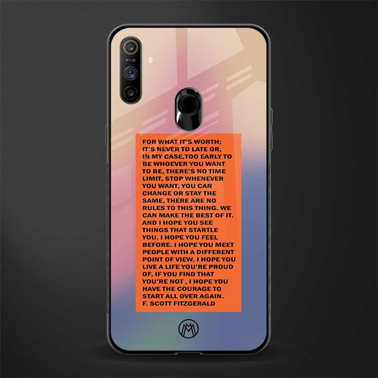 for what it's worth glass case for realme narzo 20a image