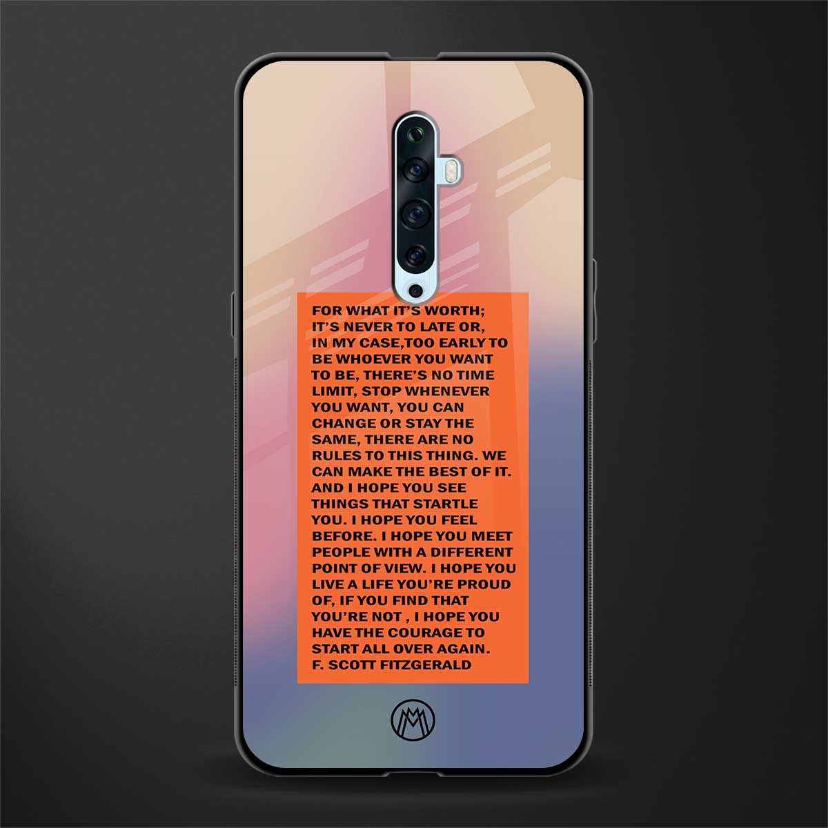 for what it's worth glass case for oppo reno 2f image