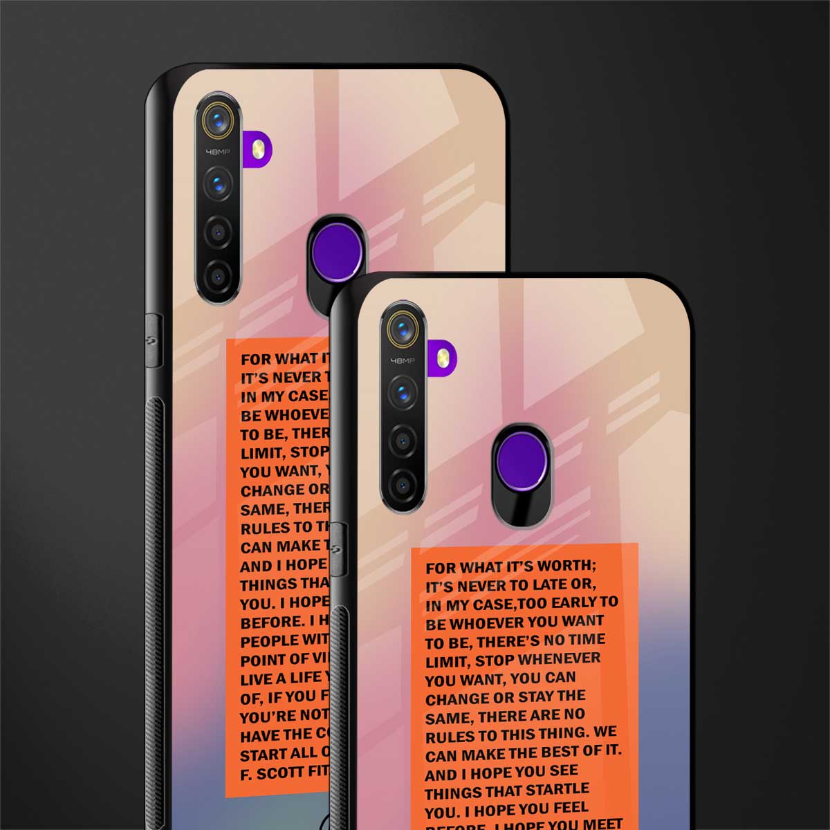 for what it's worth glass case for realme 5i image-2