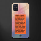 for what it's worth glass case for samsung galaxy a71 image
