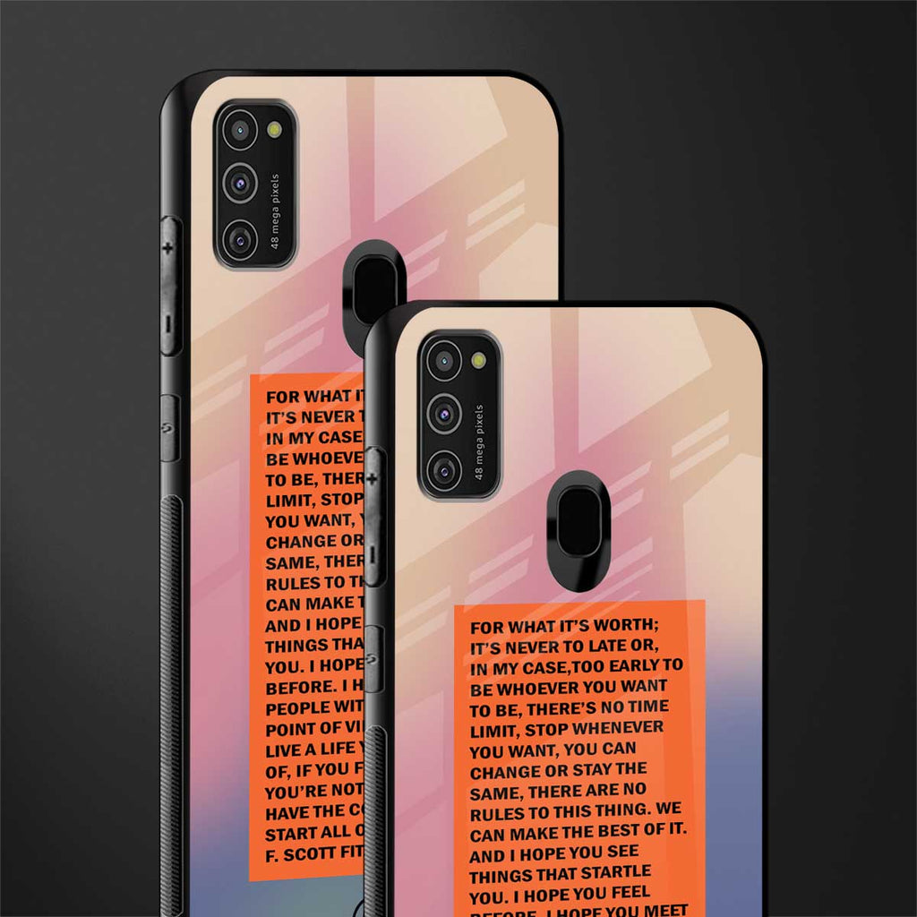 for what it's worth glass case for samsung galaxy m21 image-2