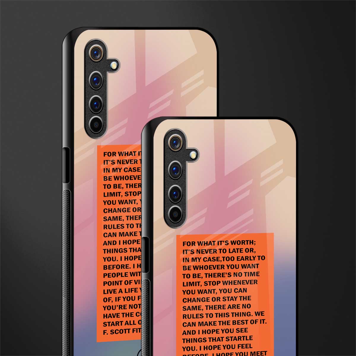 for what it's worth glass case for realme 6 pro image-2