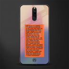 for what it's worth glass case for redmi 8 image