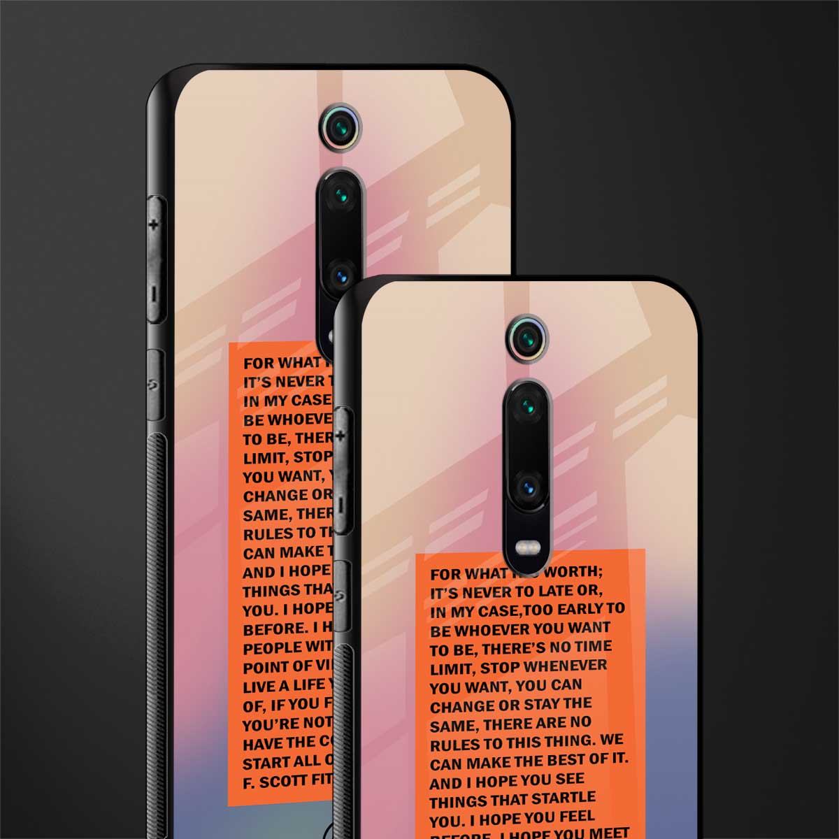 for what it's worth glass case for redmi k20 pro image-2