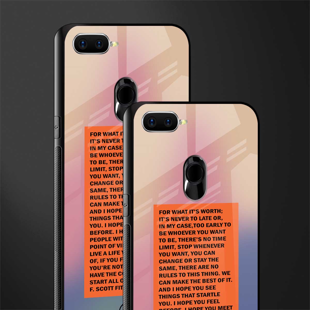 for what it's worth glass case for oppo a7 image-2