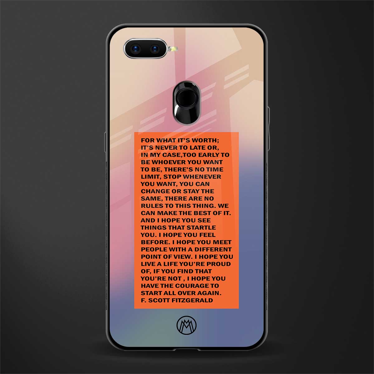 for what it's worth glass case for realme 2 pro image