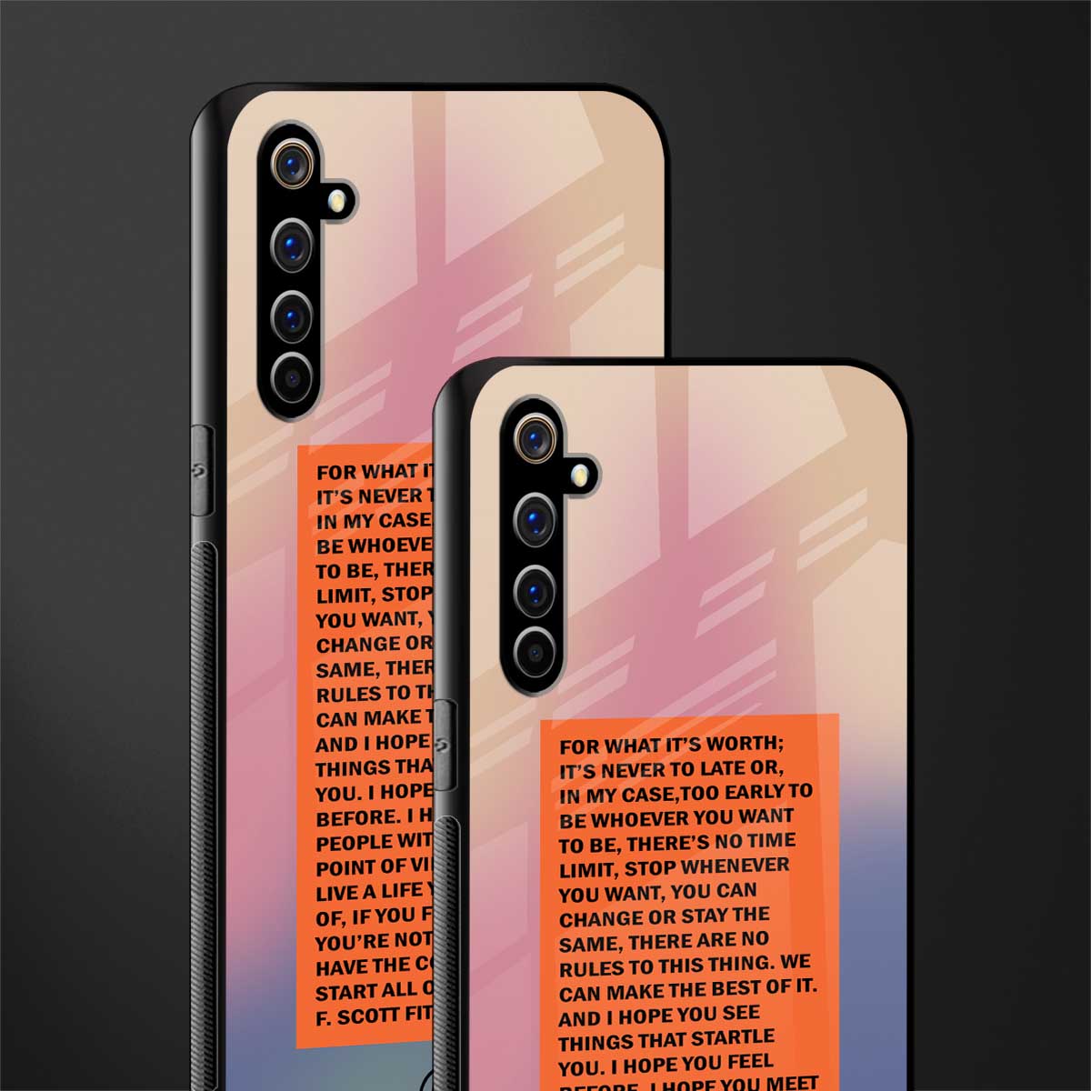 for what it's worth glass case for realme x50 pro image-2